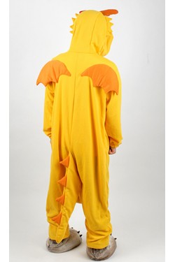 Yellow Dragon Kigurumi Halloween Onesie