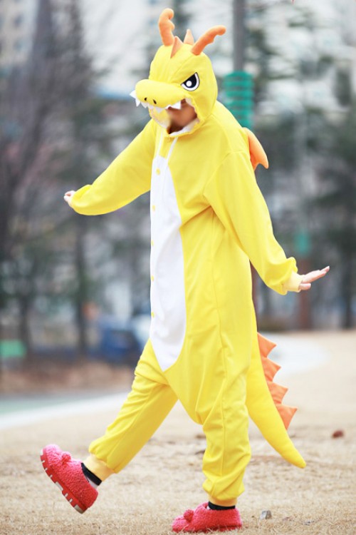 Yellow Dragon Onesie 2015 Kigurumi Pajamas