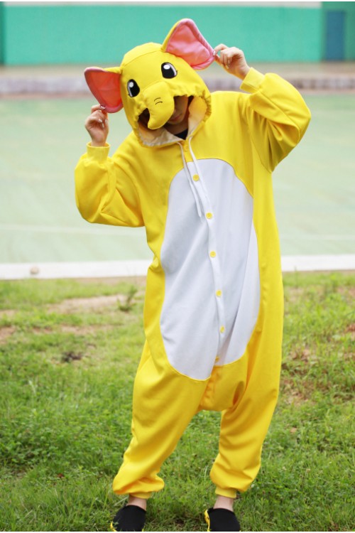 Yellow Elephant Onesie Kigurumi Pajamas