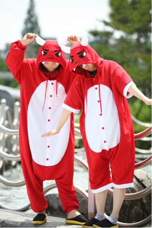 Red Evil Onesie Halloween Pajamas