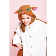 Kids Flying Squirrel Kigurumi Pajamas