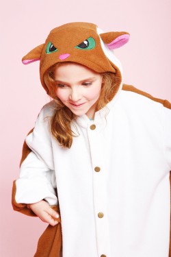 Kids Flying Squirrel Kigurumi Pajamas