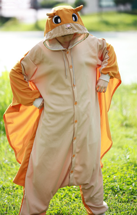 Gold Flying Squirrel Baby Animal Onesie