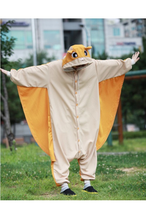 Golden Flying Squirrel Onesie Animal Costumes