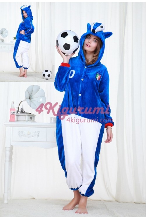 France Kigurumi Onesies Football Animal Pajamas