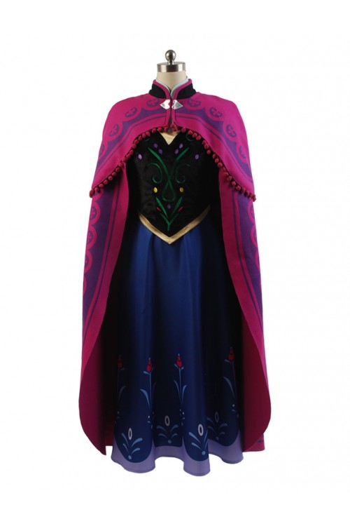 Disney Frozen Anna Cosplay Costume