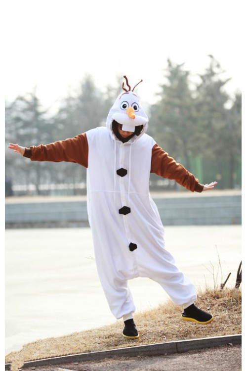 baai klok had het niet door Frozen Olaf Disney Onesie - 4kigurumi.com