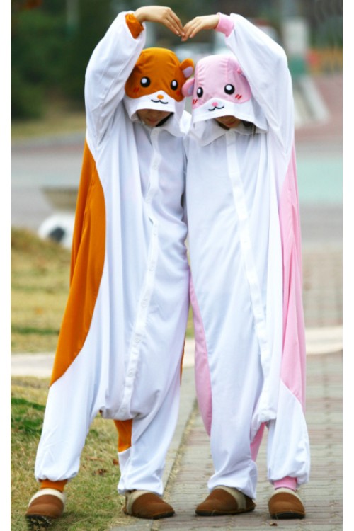 Pink Hamster Onesie Animal Costumes