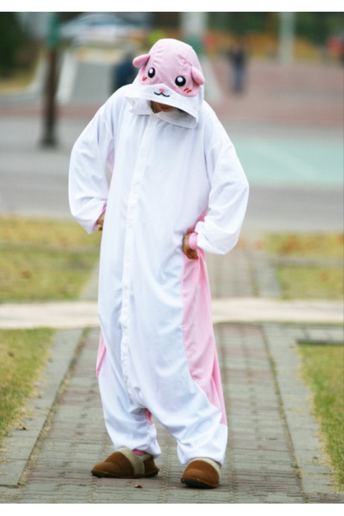 Pink Hamster Onesie Animal Costumes