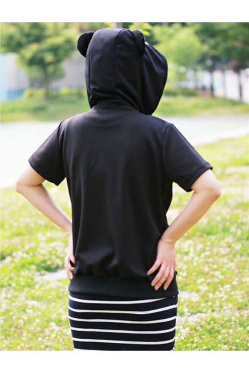 Black Bear Animal Hoodie