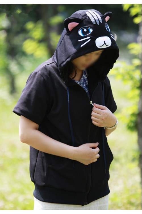 Black Cat Animal Hoodie