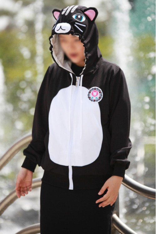 Black Cat Kigurumi LS Hoodie