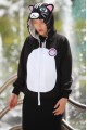 Black Cat Kigurumi LS Hoodie