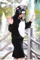 Black Cat Kigurumi LS Hoodie