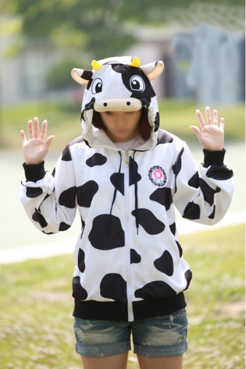Cow Kigurumi LS Hoodie