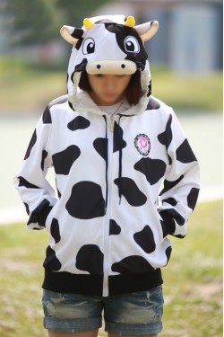 Cow Kigurumi LS Hoodie