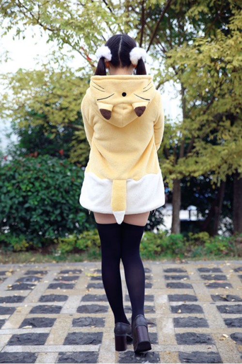 Gugure! Kokkuri-san Kohina Ichimatsu Kigurumi Lovely Fox Hoodie