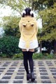 Gugure! Kokkuri-san Kohina Ichimatsu Kigurumi Lovely Fox Hoodie