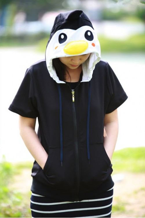 Black Penguin Animal Hoodie