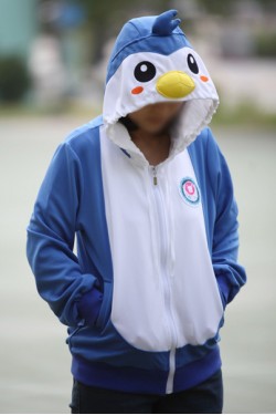 Blue Penguin Kigurumi LS Hoodie