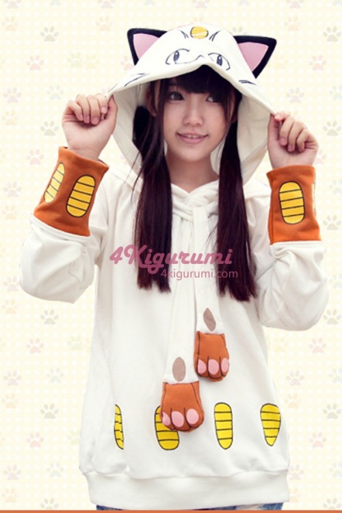 Meowth Kigurumi Cute Hoodie