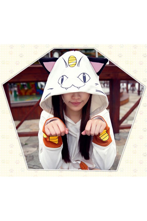 Meowth Kigurumi Cute Hoodie