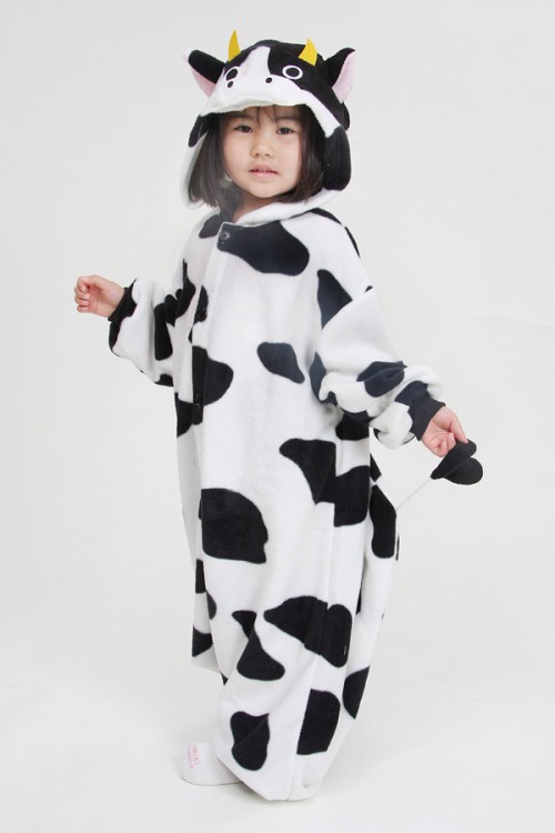 Kids Cow Onesie Animal Costumes Kigurumi Pajamas 