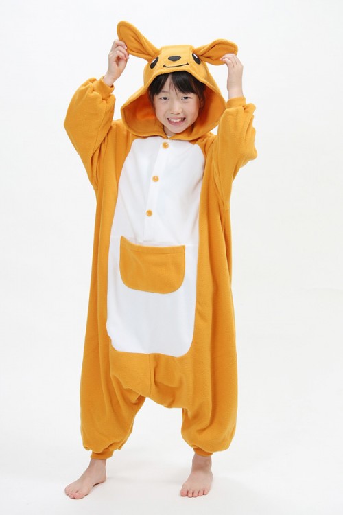 Kids Kangaroo Onesie Animal Costumes Kigurumi Pajamas