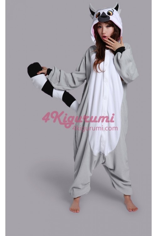 Lemur Onesie Animal Costume Kigurumi Pajamas