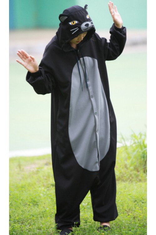 Black Leopard Kigurumi Pajamas