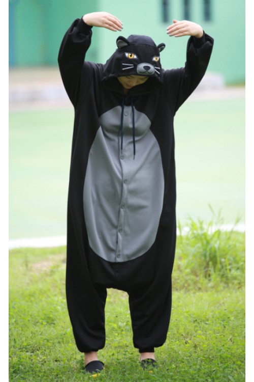 Black Leopard Kigurumi Pajamas