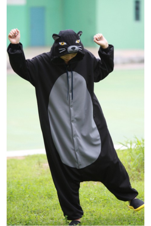 Black Leopard Kigurumi Pajamas