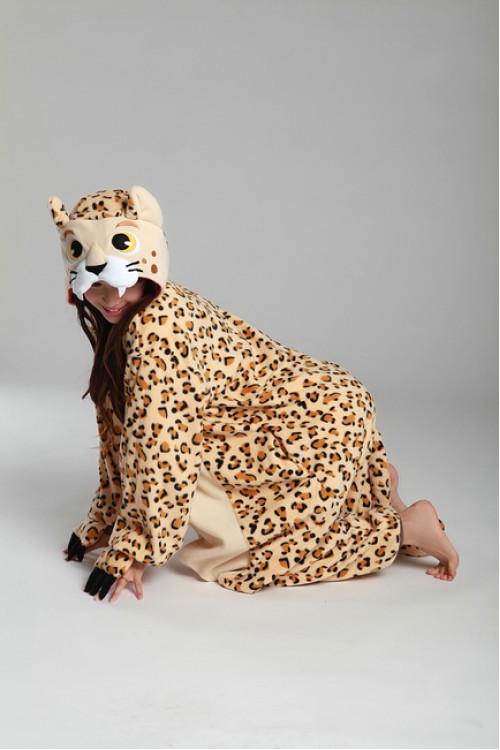 DÉGUISEMENT KIGURUMI LÉOPARD ADULTE