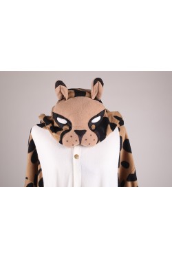 Leopard Onesie Leopard Jumpsuit Kigurumi Pajamas