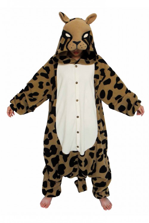 Leopard Onesie Leopard Jumpsuit Kigurumi Pajamas