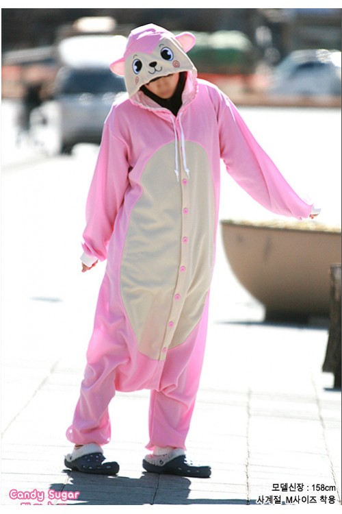 Pink Monkey Onesie Animal Costumes