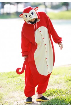 Red Monkey Onesie Animal Costumes