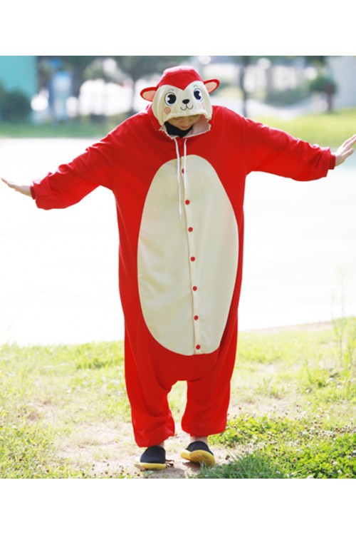 Red Monkey Onesie Animal Costumes