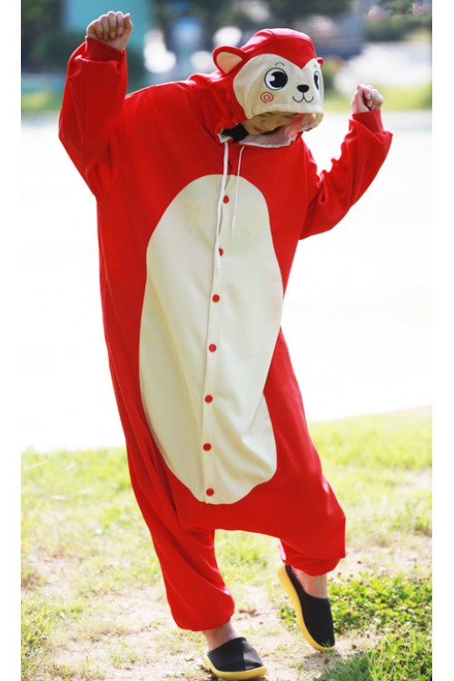 Red Monkey Onesie Animal Costumes