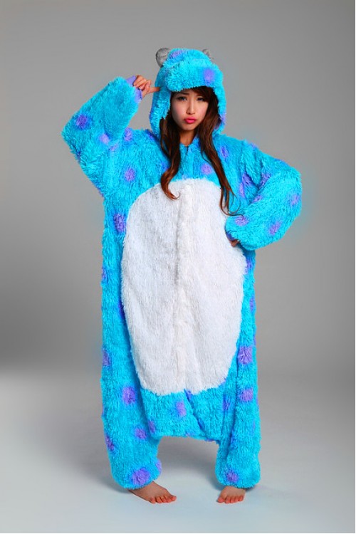 Monsters University Sulley and Mike Onesies Kigurumi Pajamas