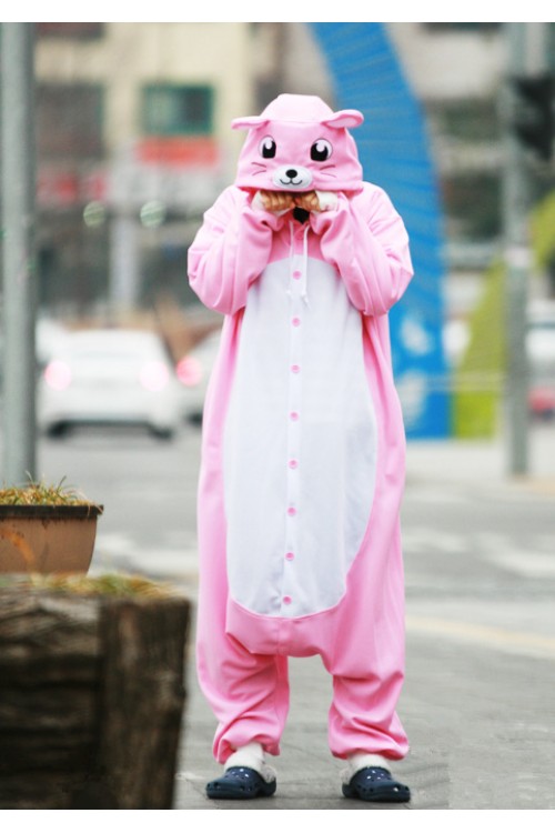 Pink Mouse Onesie Animal Costumes