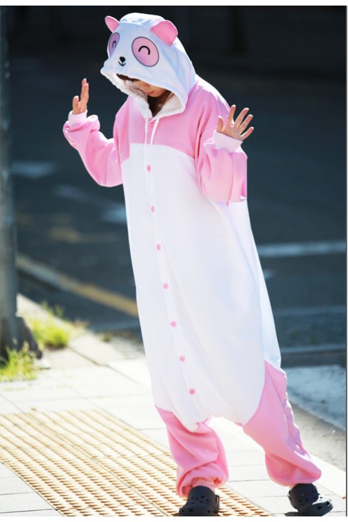 Pink Panda Onesie Animal CostumesPink Panda Onesie Animal Costumes