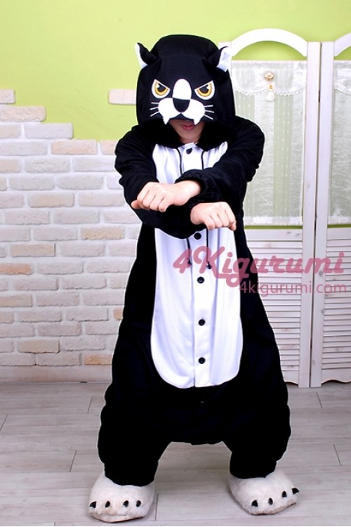 Panther Onesie Animal Costumes Kigurumi Pajamas