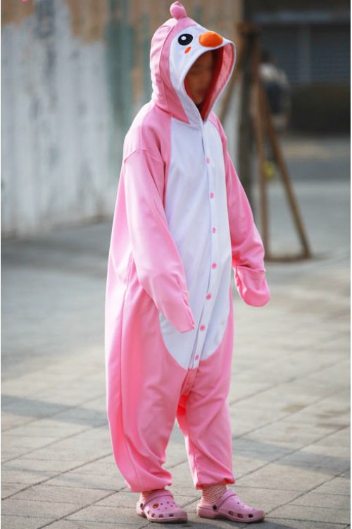 Pink Penguin Onesie Animal Costumes