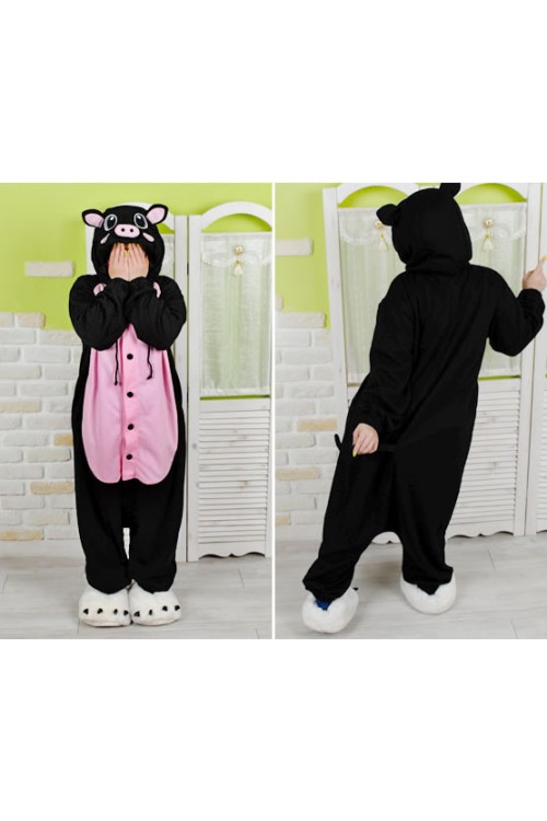 Black Pig Kigurumi Animal Onesie