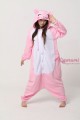 Fleece Pink Pig Kigurumi Animal Onesie