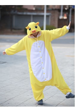 Yellow Pig Onesie Animal Costumes