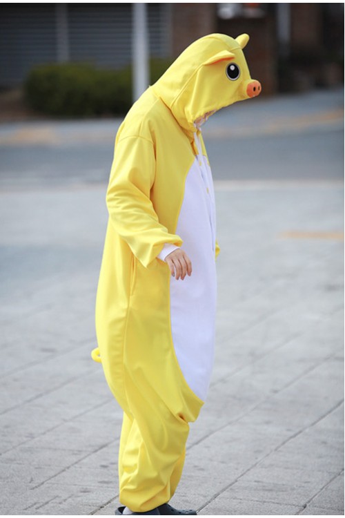 Yellow Pig Onesie Animal Costumes