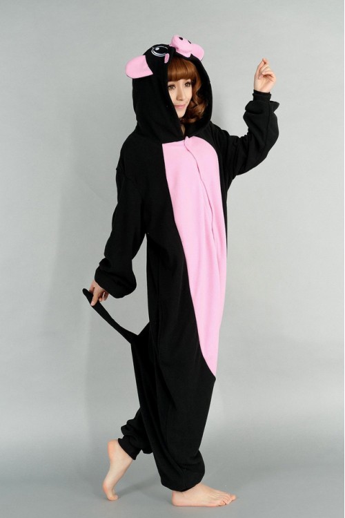 Fleece Black Pig Kigurumi Animal Onesie