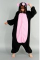 Fleece Black Pig Kigurumi Animal Onesie